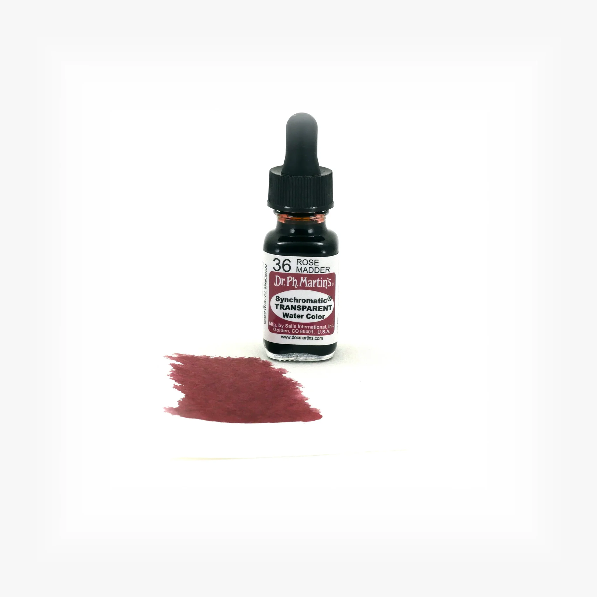Synchromatic Transparent Water Color, 0.5 oz, Rose Madder (36) - Image 2