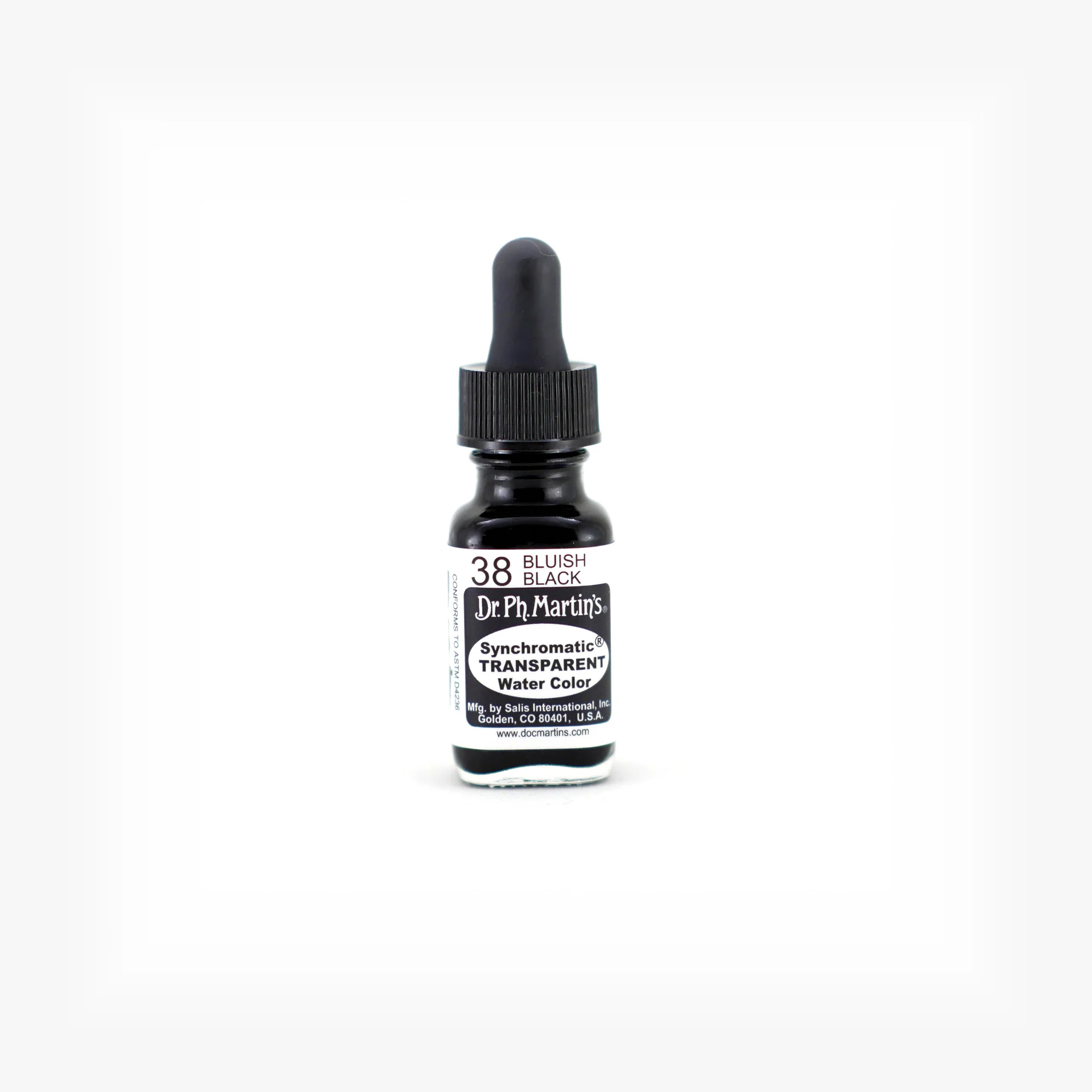 Synchromatic Transparent Water Color, 0.5 oz, Bluish Black (38)