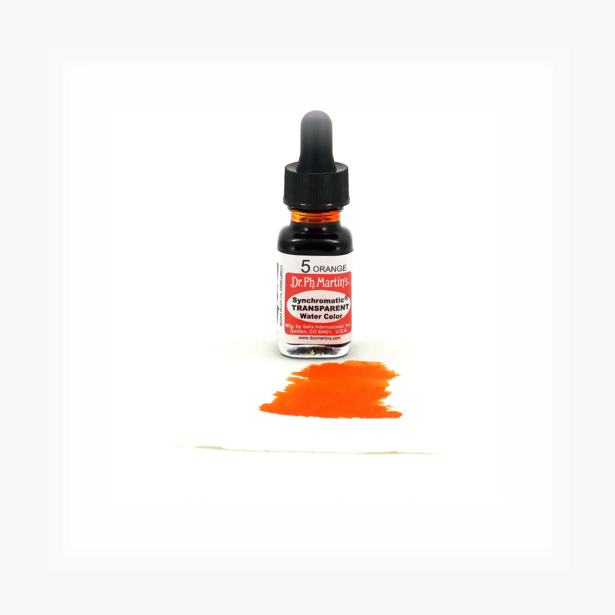 Synchromatic Transparent Water Color, 0.5 oz, Orange (5) - Image 2