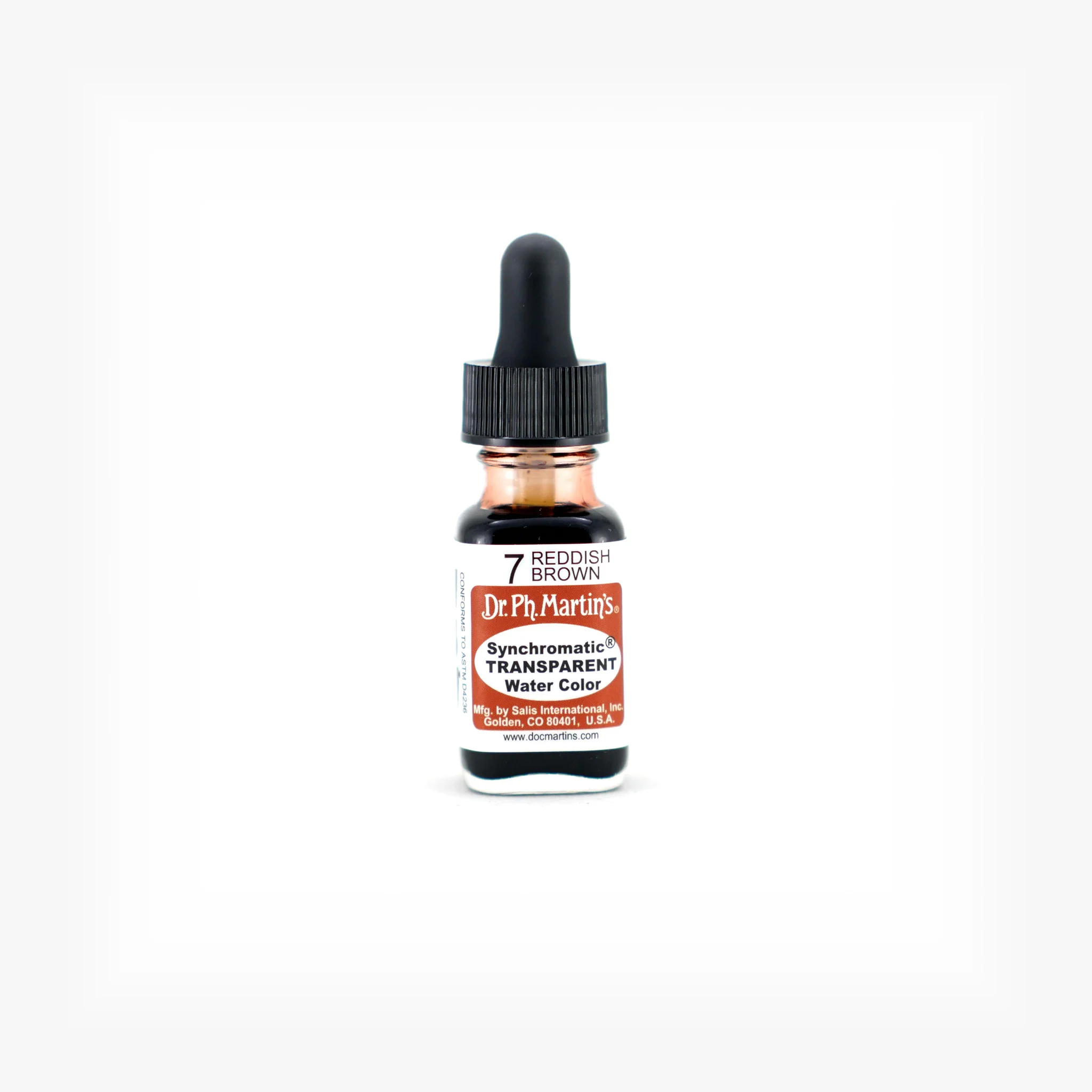 Synchromatic Transparent Water Color, 0.5 oz, Reddish Brown (7)
