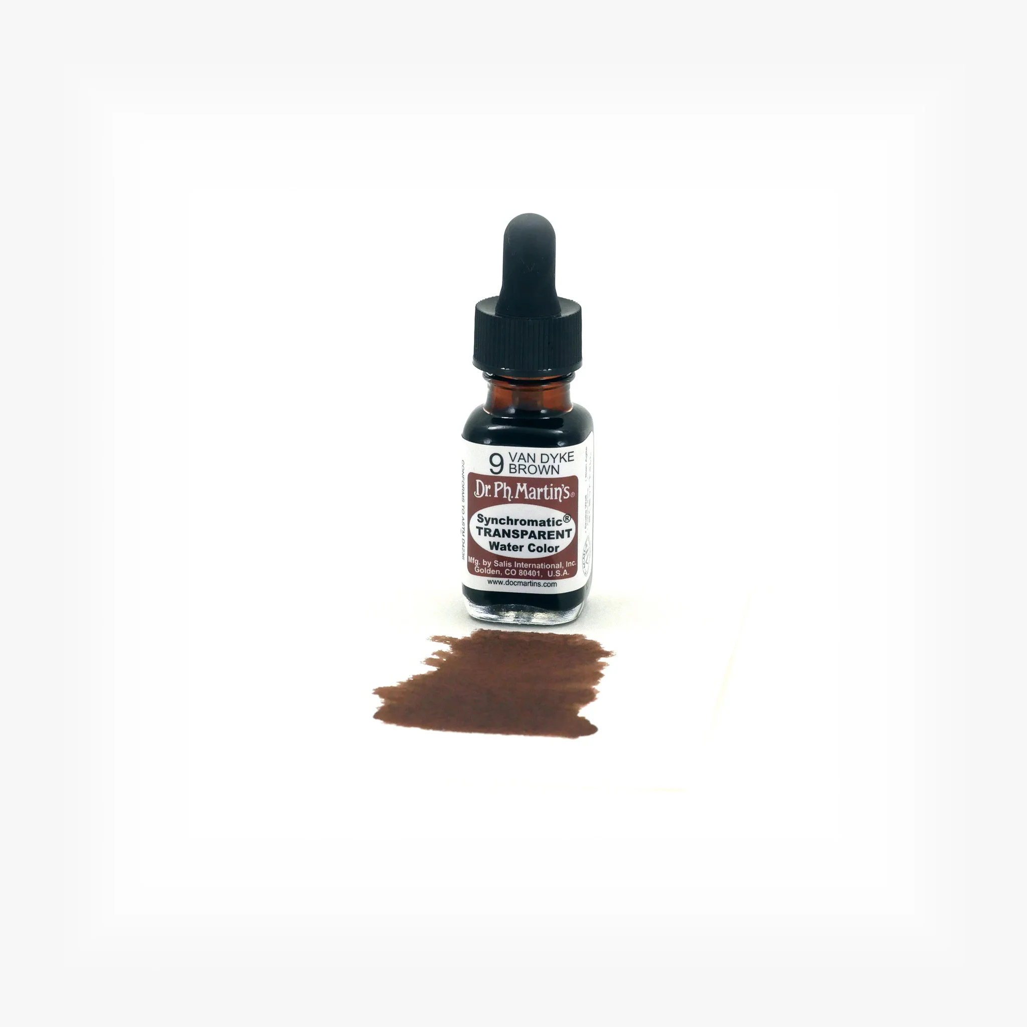 Synchromatic Transparent Water Color, 0.5 oz, Van Dyke Brown (9) - Image 2